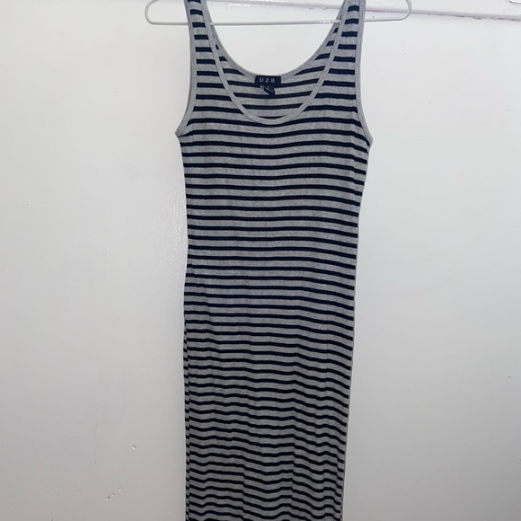 Grey and Black Stripe Sundress  / 3 for $17!!! - Picture 1 of 2